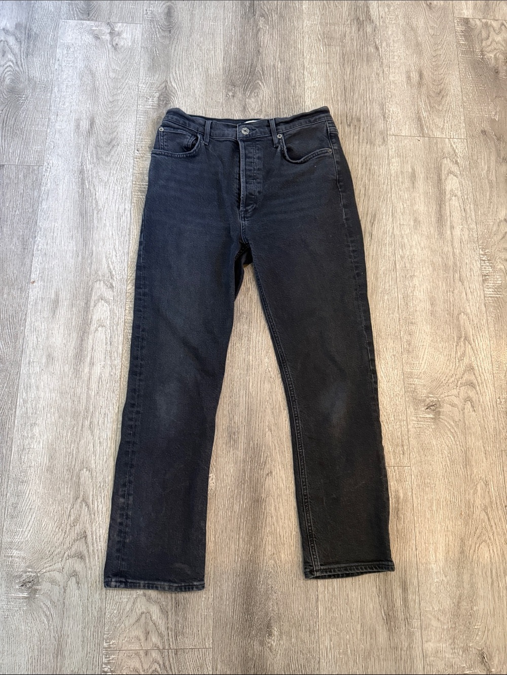 AGOLDE Riley High Rise Straight Crop Jeans – Size 28